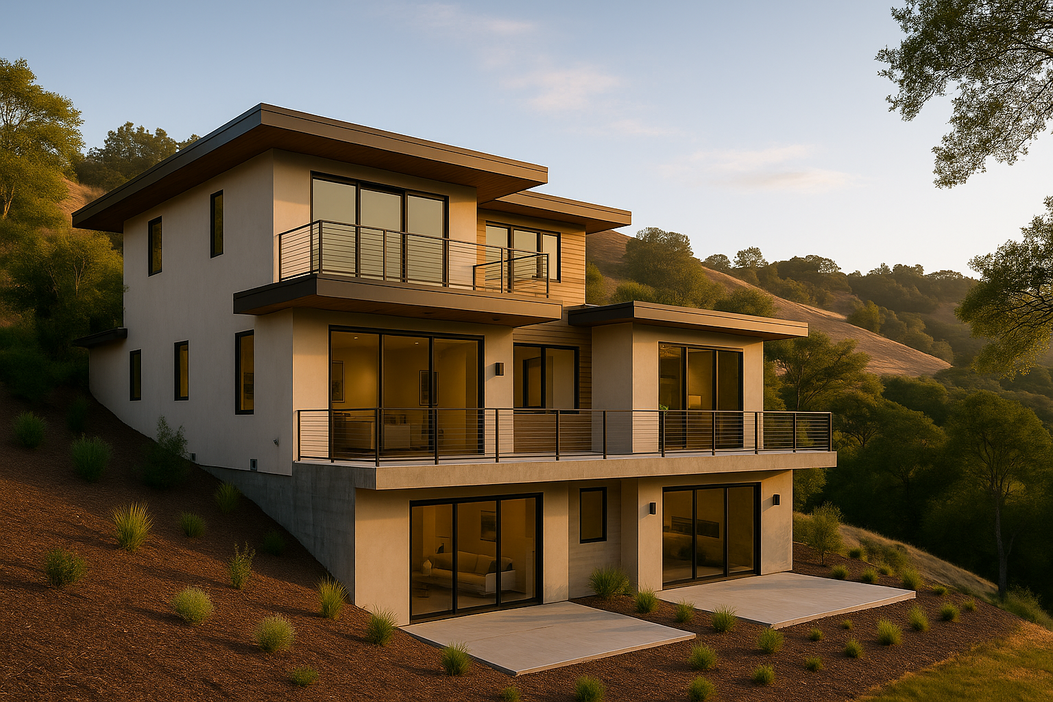 Modern contemporary hillside home in Orinda