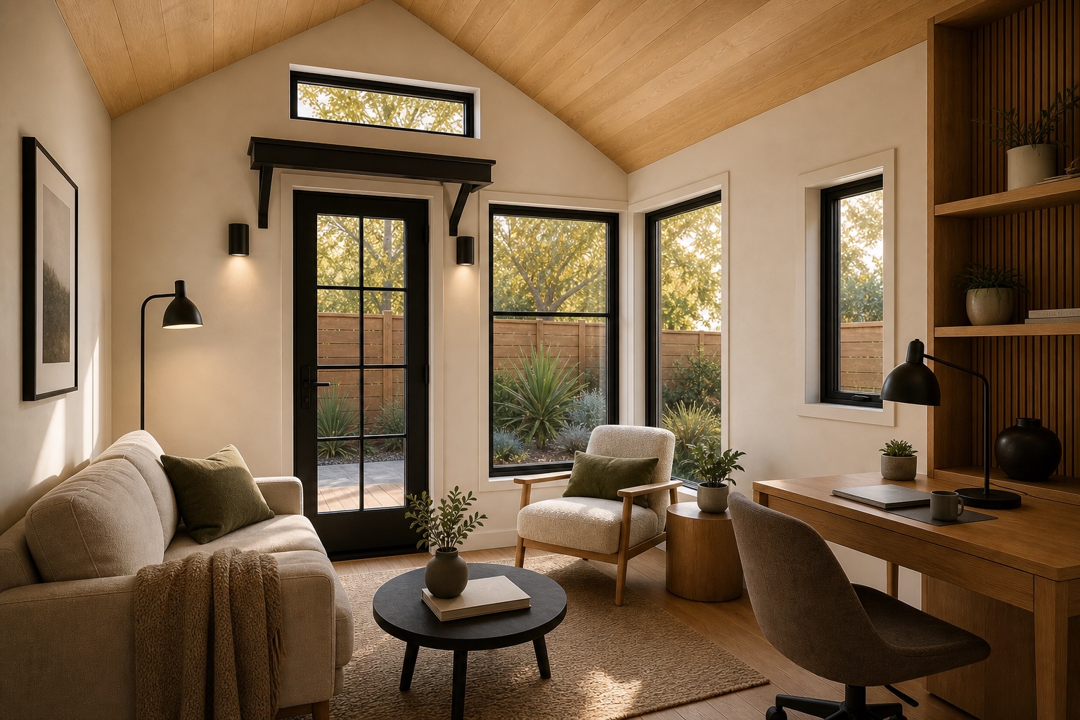Core Pod Warm + Natural model-specific interior design visualization