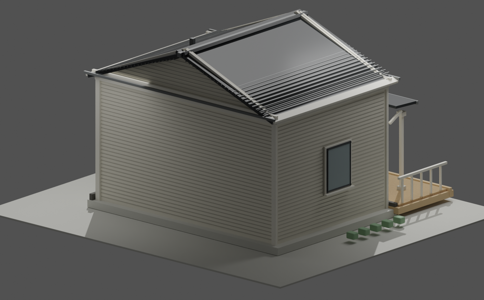 Core Pod rear and side architectural view
