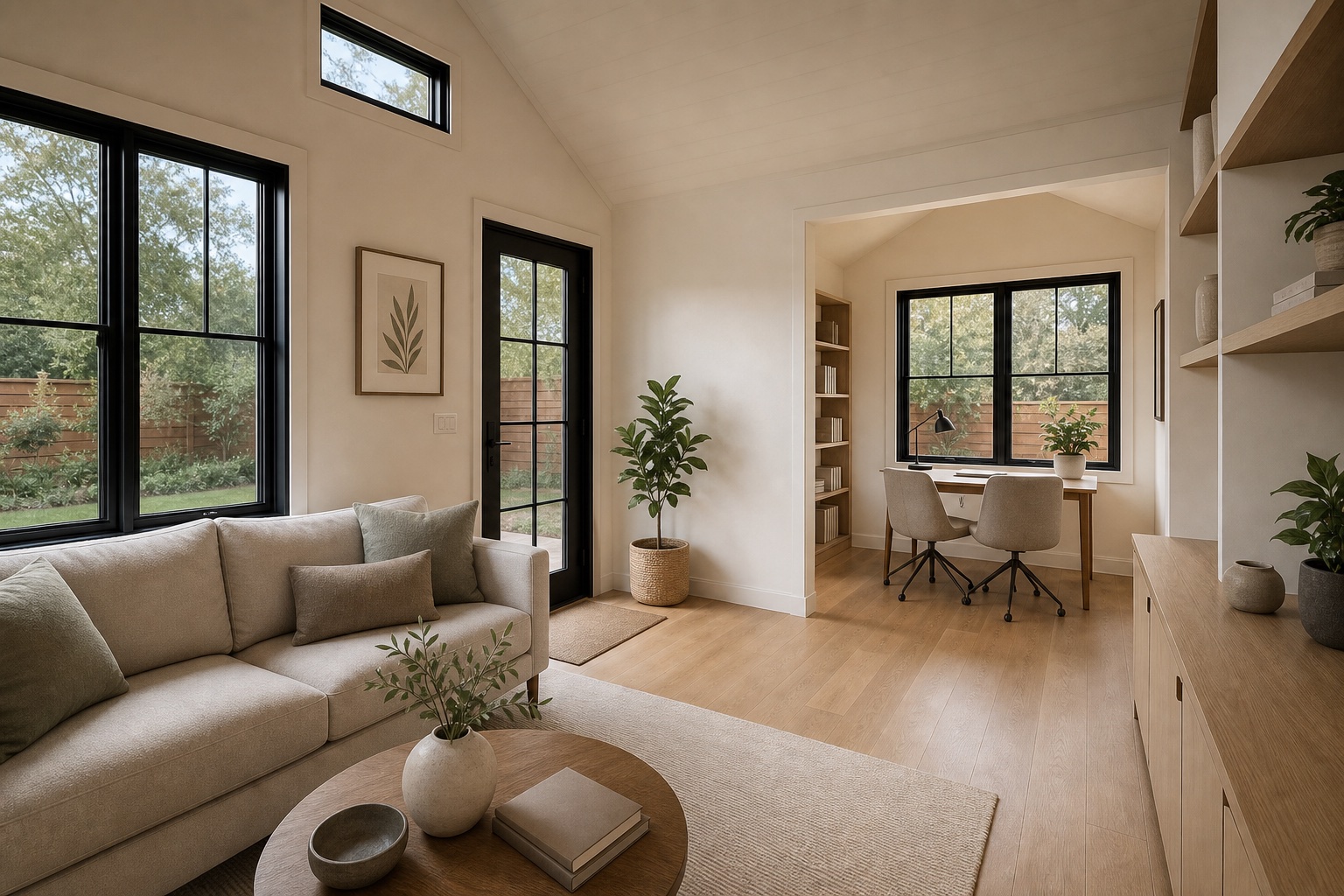 Twin Peaks Pod Light + Calm model-specific interior design visualization