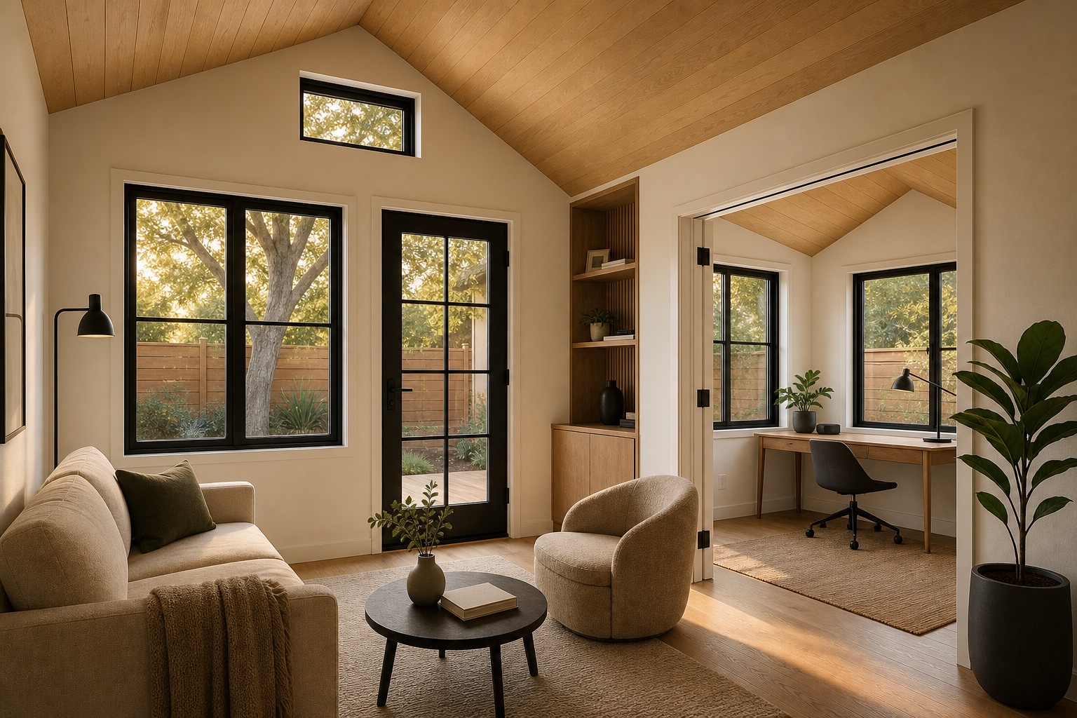 Twin Peaks Pod Warm + Natural model-specific interior design visualization