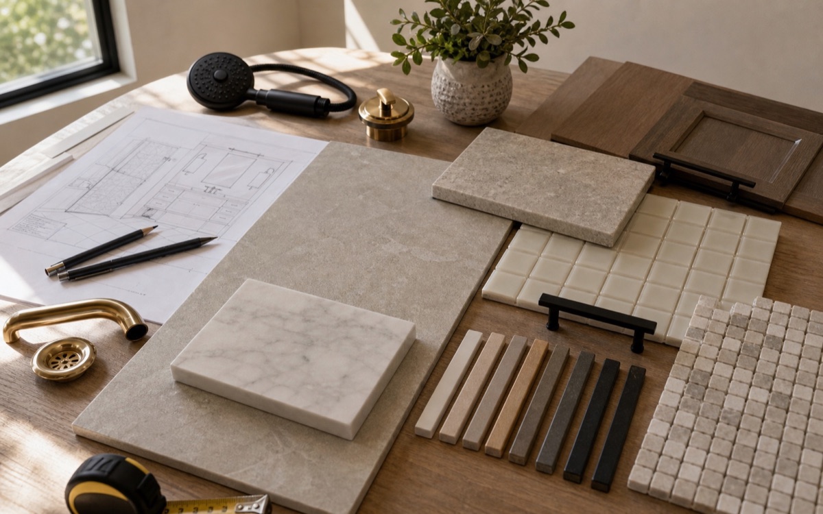 Bathroom remodeling planning and finished material coordination for San Francisco homeowners