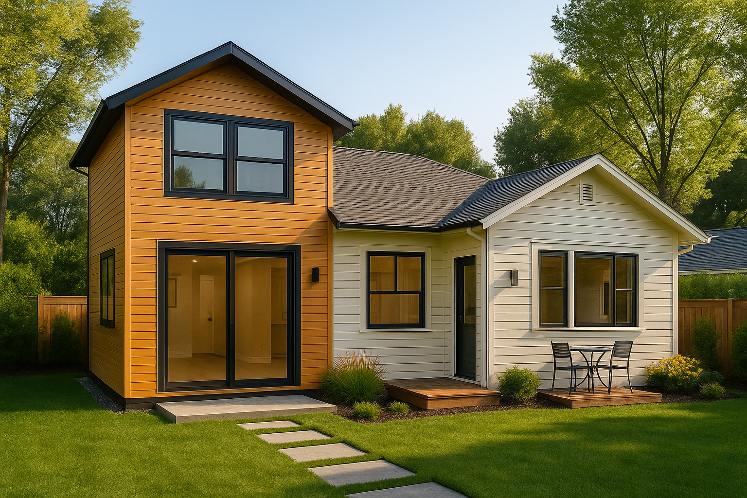 Seamless luxury home addition