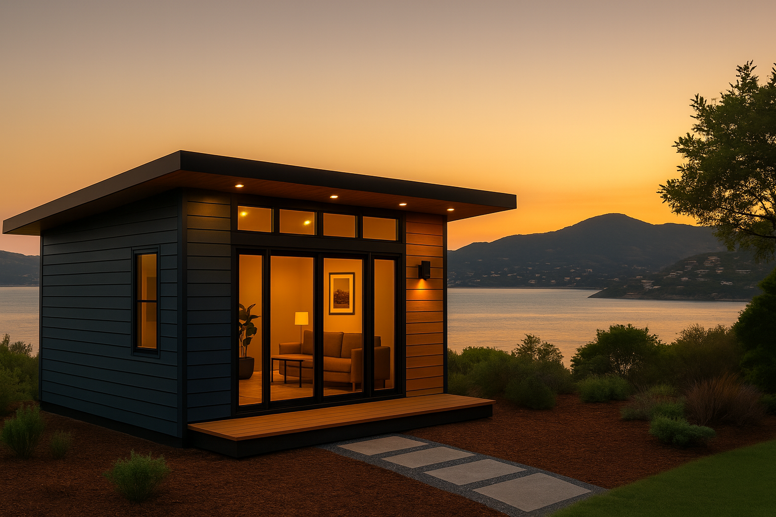 Luxury new home, ADU & addition in Tiburon by Terra Buildr
